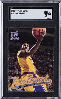 1996-97 Fleer Ultra #52 Kobe Bryant Rookie Card - SGC MINT 9